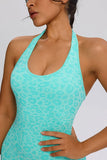 Trendy Sexy Leopard Women Jumpsuits Sport Yoga Clothes Rompers Sportswear Woman Gym Combi-pants Fitness Overalls Shorts Bodysuit