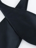 Sexy Criss Cross Backless High Cut Women Swimwear One Piece Swimsuit Female Thong Monokini Bather Bathing Suit Swim Beachwear