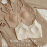 Invisible Minimizer Bra Large Bust Seamless Traceless Underwear Ultra Thin Cup Comfortable Jelly Support Wirefree Beautiful Back