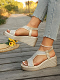 Summer 2026 Round Head Sexy Comfortable Non - Slip Casual Sandals Fashion Light Large Size Wedgeheel Sandals Women