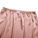 FDYOUI 2026 Summer Bowknot Lace Patchwork Satin Skirts for Women Casual Girls Clothes Sexy High Waist Short Skirt Y2K Streetwear