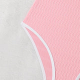 2026 One Piece Swimsuit Solid High Cut Swimwear Women Bathing Suit Female Swimming Summer Beachwear Bodysuit