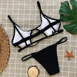 DEKA Sexy Tiny Brazilian Bikini Set Female Swimwear Women G-String Swimsuit Briefs Micro Mini Thong Panties Underwear Tanga