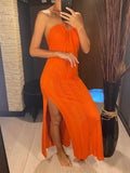 Sexy Halter Backless High Cut Crochet Knitted Tunic Beach Dress Beach Wear Beachwear Beach Cover Up Cover-upsFemale Women V5841