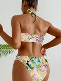 2026 Halter Monokini Swimsuit One Piece Sexy Ring Link Swimwear Women Bathing Swimming Swim Suit Padded Beachwear Summer XXL