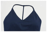 Color Blocked Yoga Suit 2 Pieces Women Slim Sports Tank Top High Waist Leggings Shorts Outfit Tight Outdoor Running Fitness Suit