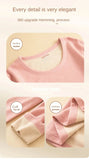 Wool Silk Thermal Underwear Set Double-sided Cashmere Long Johns Plus Cashmere Thick Autumn Winter for Men Women Warm Underwear