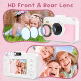 16X 48MP Kids Photography Camera Front Rear Dual Lens Boys Girls Digital Video Recorder Selfie Beginner Camera For Children