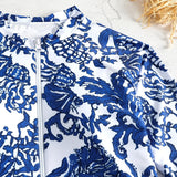 2024 New Women Swimsuit One Pieces Sexy Sports Wear Print Ladies Bathing Suit Long Sleeves Beach Wear Surfling Suit  Rashguad