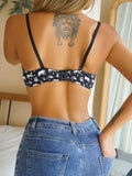 High Quality Hot Sexy Print Bra Women's Underwear Top With Cups B6052
