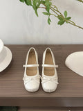 Butterfly-knot Women Ballet Mary Jane Shoes Fashion Mix Colors Internal Elevation Shoes Ladies Spring Autumn Concise Footwear