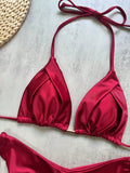 2026 Sexy Folds Bikini Set Solid Micro Bikinis Women Swimsuit Female Triangle Swimwear Beach Wear Bathing Suit