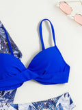 3 Pieces Push Up Bikinis 2026 Women With Kimono Beach Printed Swimsuit Sexy Swimwear Female Bathers Bathing Swimming Swim Suit