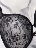 Womens Front Button Lace Bra Underwire Underwear Elegant Embroidery Trendy Breathable Casual Plus Size Lingeire A B C D E F Cup