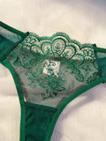 2-Piece Green Sexy Lingerie Set, An Experience of Daily Intimate Life That Is Both Pure and Exudes Allure ZA824057