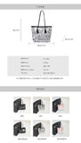 Large Capacity Printed Tote Bag, Fashion and Versatile Casual Single Shoulder Handbag with Pendant, College Style Women's Bags