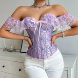 Lace Strap Court Style Shaping Top Tummy Control Waist Cincher Outerwear Trendy Shaping Slimming Tight Fishbone Underwear AYPC