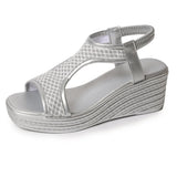 Summer 2026 Round Head Sexy Comfortable Non - Slip Casual Sandals Fashion Light Large Size Wedgeheel Sandals Women