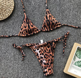 2026 Sexy Bikini Women Leopard Triangle Swimwear Swimsuit Halter Bikinis Set Bathing Suit Beach Bikini Female Biquinis Feminino