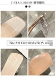Summer Women Pumps Sandals PVC Jelly Slippers Open Toe High Heels Women Transparent Perspex Slippers Shoes Heel Clear Sandals