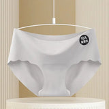 10A Grade Ice Silk Seamless Panties Solid Color Panties Underwear Women Comfort Wear Naked Feeling