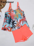 0XL - 4XL New Printed Bikini Plus Size Large Size Swimwear Women Swimsuit Female Two-Pieces Bikini Set Bather Bathing Suit V5901
