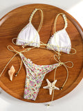Miyouj Triangle Bikini New Two Piece Suit Solid Color Beachwear 2026 Bikini Women's Swimsuits Sexy Bathsuit Micro Thong Swimwear