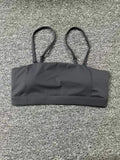 Women Yoga Bra Removable Shoulder Strap Anti-Slip Bra Wrap Chest Dual-Use Sports Yoga Wear Outside Running Fitness Top