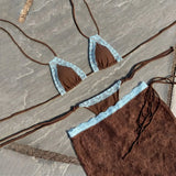 Lace 3Pcs Micro Bikini Set Sexy Women Swimsuit 2026 New Swimwear Female Push Up Swim Suit Bandeau Biquini Beachwear Bathingsuit