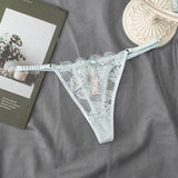 2026New Women's Sexy Lace Panties Smooth Low-Waisted Sexy Women Thong, Fashion, Breathable, With Rhinestones Panties Underwear