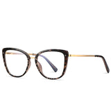 Anti Blue Light Blocking Women's Square Glasses Frame Fashion TR90 Radiation Protection Eyeglasses Transparent Eyewear 2076
