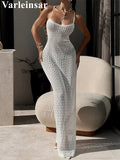 2026 Hollow Out Cross Back Crochet Knitted Tunic Beach Cover Up Cover-ups Beach Dress Beach Wear Beachwear Female Women V7505