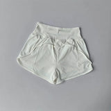 Women's High-Waisted Slimming Yoga Sports Shorts Summer Anti-Glare Three-Part Set with Two Pieces for Fitness And Exercise