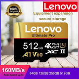 Lenovo Stable 512GB SD Cards Micro TF SD Memory Card TF Cards 256GB 128GB A2 for Android/Laptop/Phone/Smartphone/PC