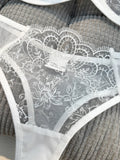 White Sexy Lingerie Set, An Experience of Daily Intimate Life That Is Both Pure and Exudes Allure ZA824057