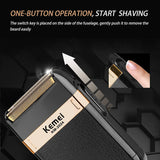 Kemei Twin Blade Waterproof Reciprocating Cordless Razor USB Rechargeable Shaving Machine Electric Shaver for Men Barber Trimmer