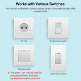 Mini 16A WiFi Switch Works with Tuya Smart Life App 2 Way Control Smart Home Automation Module Interruptor Work for Alexa Google