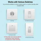 16A Mini Wifi Switch DIY 2-way Control Breaker Timing Relay Smart Home Works With Tuya Smart Life App Alexa Alice Google Home