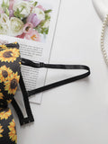 Women's Push Up Bra With Steel Rim Lingerie With Printed Pattern Sexy Lingerie Women's Daily Bra A3163