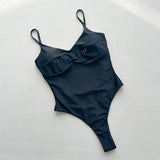 Sexy Extreme String Mini Micro Thong Women Swimwear One Piece Swimsuit Female Underwired Backless Bather Bathing Suit Swim V7516