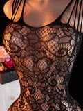 Transparent Sexy Bodysuit For Women Teddy Hot Full Bodystockings Romantic Crotchless One Piece Erotic Lingerie