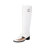 2025 Brand Plus Size 48 Trendy Denim Blue Gladiator Sandals Women Chic Black Chunky Heels  Fashion Comfy Walk Summer Boot Shoes