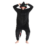 New Toothless Dragon Animal Unisex Adult Kigurumi Unicorn Onesie Pajamas Cartoon Halloween Family Party Costumes Jumpsuits