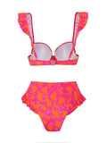 3 Pieces Push Up Bikini 2026 High Waist Swimsuit & Skirt Sexy Ruffle Swimwear Women Bathing Swimming Swim Suit Female Beachwear