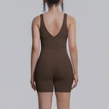 Women's Yoga Set Sports Running Fitness Beautiful Back Vest Hip Lifting Slim-Fit High Waist Shorts Training Gym Workout Suits
