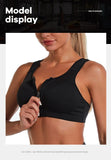 CZGUKE  S-2XL Popular Sports Top Yoga Bra Women's Shockproof Sports Shirt Sports Bra Front Zipper Women's Push Up Bra Sportswear