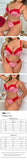 Heart Print Lace Lingerie Set Plus Size Minimizer Bra Smoothing Support Thin Breathable