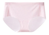 Japanese Checkered Crop Top Bra Small Bust Anti-Sagging Wirefree Pure Cotton Bralette Beachwear Light Support Set S-XL AU MOYISU