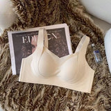 Wing Pattern Seamless Push Up Bra Women's Non-wire Bra U-Back Invisible Brasiere Sexy Lingerie Comfort Underwear Intimates M-XXL
