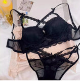 MOYISU Kawaii Heart Bra Set, Purple Lace Lingerie Sexy Pure Design, Push Up Bralette Sml Boobs Fashion Outerwear Statement Piece